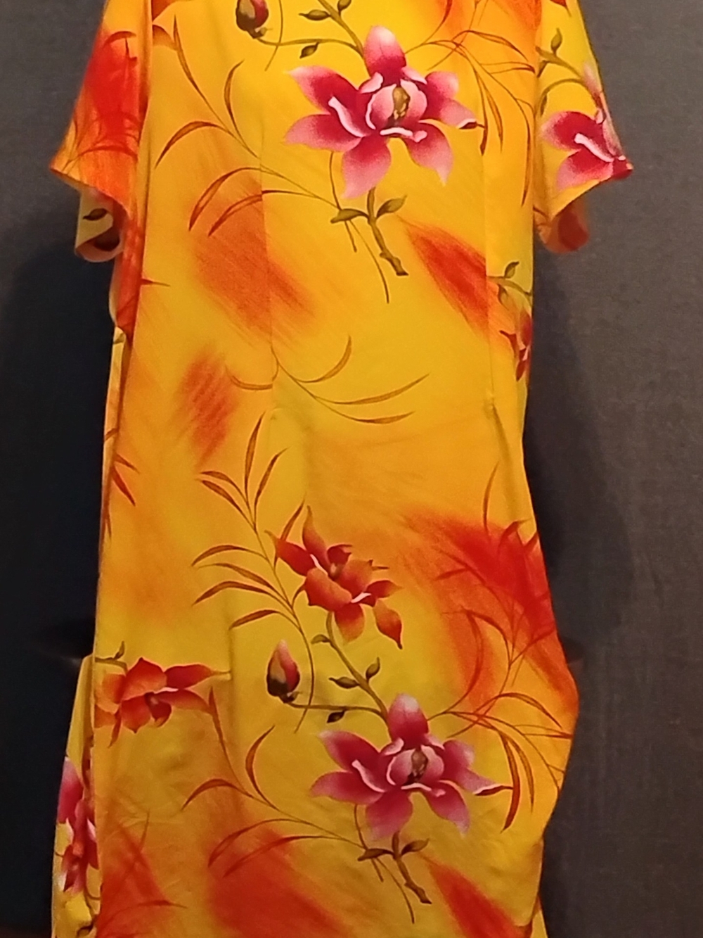 Floral Yellow Women's Dress